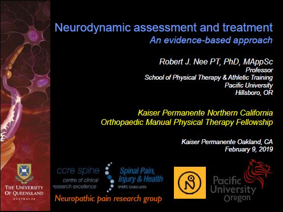 Neurodynamic Assessment and Treatment – 02/09/2019