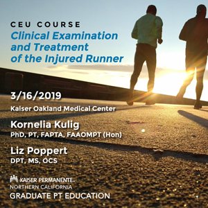 Clinical Exam and Treatment of the Injured Runner – 03/16/2019
