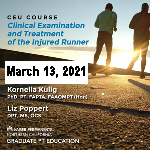Clinical Exam and Treatment of the Injured Runner – 03/13/2021